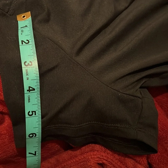 Lole black Athletic Shortsleeved V-neck tunic top Sz M - Picture 10 of 12